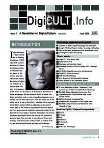 DigiCULT.Info Newsletter Issue 7