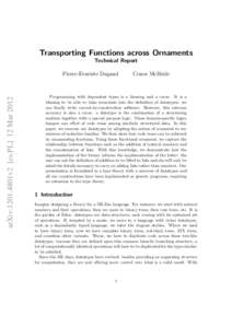 Transporting Functions across Ornaments Technical Report
