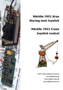 Märklin 7051 Kran Styring med Joystick Märklin 7051 Crane