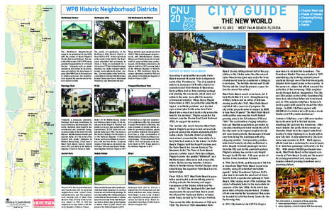 CITY GUIDE  WPB Historic Neighborhood Districts Northwood Harbor  Northwood Hills