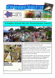 Visit http://www.marinecare.org.au  Issue no 38— April 2015 A Rather Grand Day for Environment Lovers