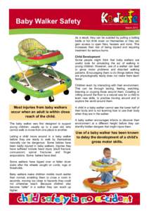 Baby Walker Safety  Child Accident Prevention Foundation of Australia March 2013