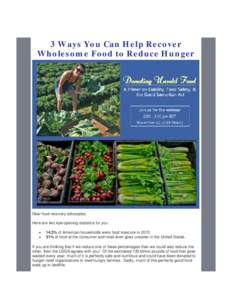 Microsoft Word - 3 Ways You Can Help Recover Wholesome Food to Reduce Hunger.docx