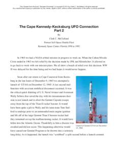 Venera / Spaceports / Cape Canaveral Air Force Station / Science and technology in the Soviet Union / Unidentified flying object / Kecksburg / Space exploration / Space Race / Venus / Spaceflight / Florida / Kecksburg UFO incident