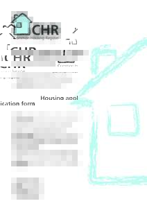 CHR  Common Housing Register Housing application form North Lanarkshire Council and registered social