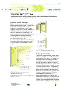 Window protection factsheet (PDF) - Sustainable Energy Info