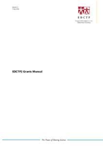 Version 3 7 July 2016 EDCTP2 Grants Manual  Version 3