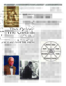 AMERICAN OSLER SOCIETY  February 2011 Volume 11  Issue 4