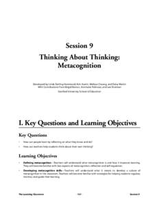 Educational psychology / Metacognition / Peer assessment / Formative assessment / Active learning / Learning theory / Lifelong learning / Cognitive apprenticeship / Reciprocal teaching / Ann Brown / Learning / Instructional scaffolding