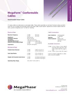 MegaForm Conformable Cables  1 MegaForm Conformable Cables