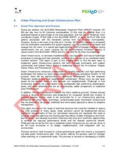 6.  Urban Planning and Green Infrastructure Plan 6.1