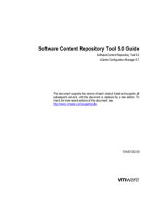 Software Content Repository Tool 5.0 Guide