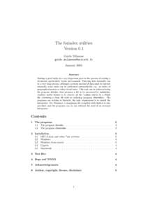 The forindex utilities Version 0.1 Guido Milanese [removed] January 2005 Abstract