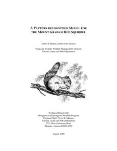 A Pattern Recognition Model for the Mount Graham Red Squirrel