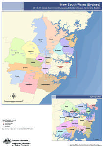 New South Wales (Sydney[removed]Local Government Areas and Declared Local Governing Bodies Hornsby