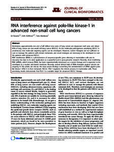 Kawata et al. Journal of Clinical Bioinformatics 2011, 1:6 http://www.jclinbioinformatics.com/contentREVIEW  JOURNAL OF