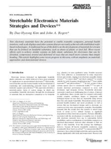 Stretchable Electronics: Materials Strategies and Devices** RESEARCH NEWS  DOI: adma