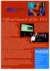 1  ANN Newsletter - No. 3 / May 2011 Official launch of the ANN The Rare Disease Symposium, held