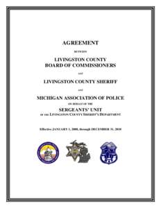 AGREEMENT BETWEEN LIVINGSTON COUNTY  BOARD OF COMMISSIONERS