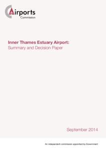 Inner Thames Estuary Airport: summary and decision paper