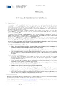 EUROPEAN COMMISSION  MASP Revision 2014 v1.1 ANNEX 4 DIRECTORATE-GENERAL TAXATION AND CUSTOMS UNION