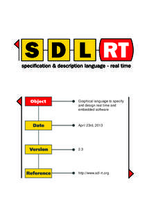 Specification and Description Language Real Time standard