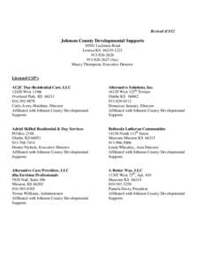 Johnson County Developmental Supports