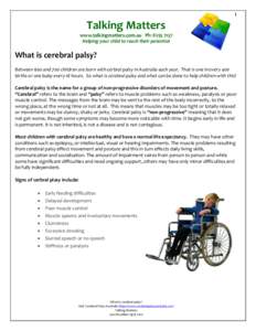 Neurological disorders / Cerebral palsy / Ataxic cerebral palsy / Athetoid cerebral palsy / Spastic cerebral palsy / Diplegia / Hemiplegia / Athetosis / Spastic / Health / Medicine / Neurology