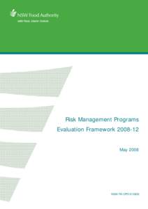 Risk management programs evaluation framework