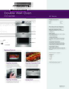 Double Wall Oven FPET3077RF 30