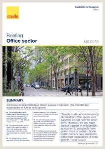 Savills World Research Tokyo Briefing Office sector