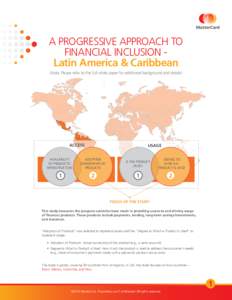 A PROGRESSIVE APPROACH TO FINANCIAL INCLUSION Latin America & Caribbean (Note: Please refer to the full white paper for additional background and details) ACCESS