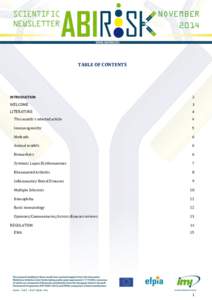 NOVEMBER 2014 TABLE OF CONTENTS  INTRODUCTION