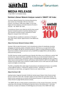 Microsoft Word - Top100 Press Release_14april2009.doc