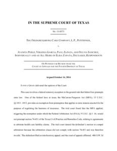 IN THE SUPREME COURT OF TEXASNO