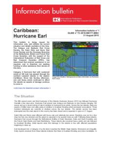 Caribbean: Hurricane Earl Information bulletin n° 1 GLIDE n° TC[removed]BMU 31 August 2010