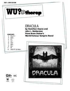 2007—2008 SEASON  DRACULA CONTENTS 2 The[removed]A/S/L