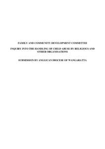 FAMILY AND COMMUNITY DEVELOPMENT COMMITTEE
