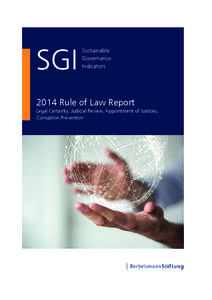 2014 Rule of Law Report | SGI Sustainable Governance Indicators