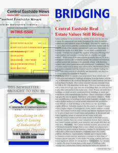 Central Eastside News October 2007 Published Bi-annually, Portland, Oregon  Volume 2