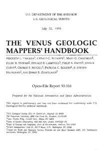 U.S. DEPARTMENT OF THE INTERIOR U.S. GEOLOGICAL SURVEY