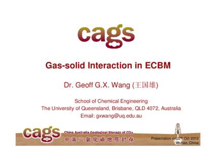 Microsoft PowerPoint[removed]Guoxiong Wang - Gas-solid Interaction in ECBM