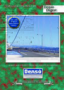A Denso System protects the suspension cables on the Ohmishima Great Bridge, Japan - see story page 11.  Volume 28 - Number 4 LEADERS IN CORROSION PREVENTION & SEALING TECHNOLOGY