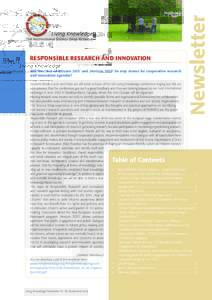 Will the ‚Year of Citizens 2013‘ and ‚Horizon 2020‘ be step stones for cooperative research and innovation agendas? Newsletter  RESPONSIBLE RESEARCH AND INNOVATION