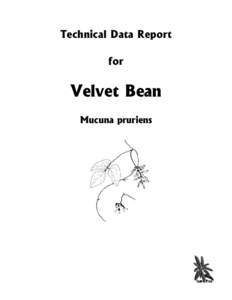 Technical Data Report for Velvet Bean Mucuna pruriens