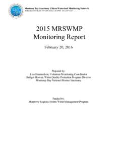 MRSWMP Dry Run / First Flush Report