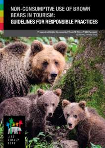 NON-CONSUMPTIVE USE OF BROWN BEARS IN TOURISM: GUIDELINES FOR RESPONSIBLE PRACTICES Prepared within the framework of the LIFE DINALP BEAR project Ljubljana, January 2016