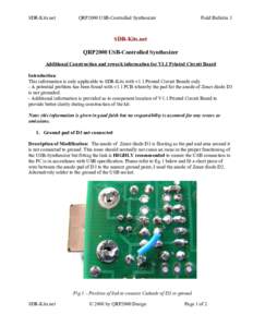 SDR-Kits.net  QRP2000 USB-Controlled Synthesizer Field Bulletin 3