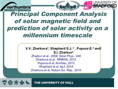 Principal Component Analysis of solar magnetic field and prediction of solar activity on a millennium timescale a