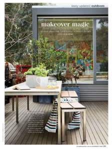 {easy updates} outdoors  makeover magic Savvy ideas and style tricks to make your outdoor area look – not cost – a million dollars
